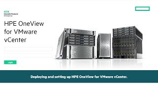 Deploying and setting up HPE OneView for VMware vCenter