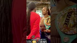 Claressa Shields STARES DOWN Danielle Perkins in INTENSE FACE OFF!