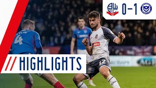 HIGHLIGHTS | Bolton Wanderers 1-0 Portsmouth