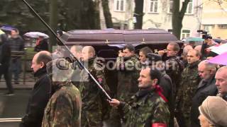 UKRAINE: ACTIVIST OLEKSANDER MUZYCHKO FUNERAL