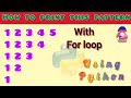 how to print this pattern using for loop in python #education @akprogrammingtutorials7491