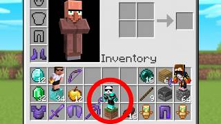 Minecraft, But We Can Go Inside Inventory !!