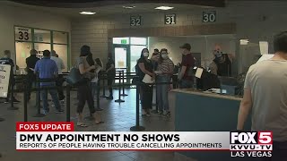 Southern Nevadans report issues canceling DMV appointments