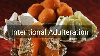 Determination of adulteration in sweets.