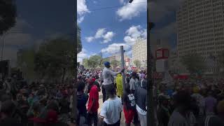 Full streets in Nairobi during the 2024 Gen Z protests