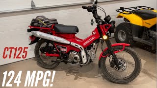 124 MPG! 2021 Honda Trail125 ABS (Vid #6)