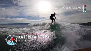 2020 CWSA European Wake Surfing Championship - Outlaw Women Skim - Katerina Stary