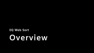 EQ Web Sort Overview