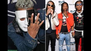 xxxtentacion releases surveillance footage of Migos crew jumping him & does Play by Play commentary.