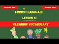 Cleaning Vocabulary in finnish |Finnish language lesson for beginners| Finnish language 2023|Finnish