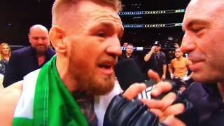 Conor McGregor Beats Alvarez (After Fight Speech)
