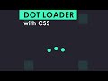 Pure Css Dot Loader Animation | HTML And CSS | Coding with Fun