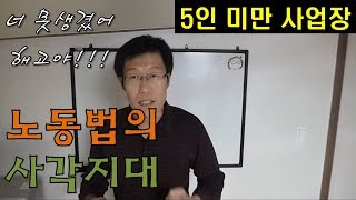 어떻게 노동법을 회피하는가? 노동법의 사각지대 2부 : 4인 이하 사업장