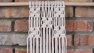 Macrame Tutorial: Geometric Checkerboard Pattern