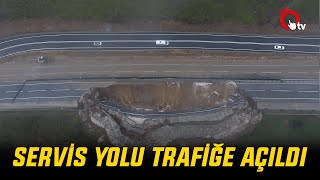 SERVİS YOLU TRAFİĞE AÇILDI