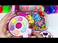 Slime Mixing With HELLO KITTY  Cute Piping Bags Into Slime  Satisfying Rainbow Slime and Bunny