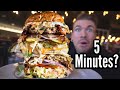 DEATHLY BURGER CHALLENGE (5 Minute Time Limit) WARNING: CONTAINS NEAR DEATH CHOKE