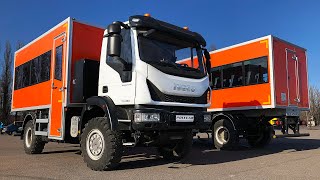 Вахтовки, выполненные в Polycar на базе Iveco Eurocargo ML110E25WS.