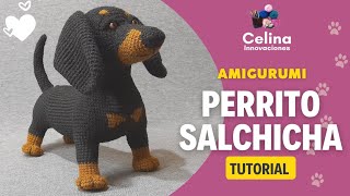 Crochet amigurumi sausage dog / Step-by-step tutorial Celina innovations crochet