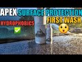 Apex Surface Protection | FIRST WASH | Let's check out the Hydrophobics!!