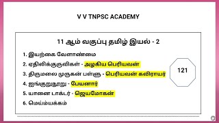 11th தமிழ் இயல் - 2 | Line by line 121 வினாக்கள் | Best Revision Video |