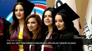 BAKI ALİ NEFT MƏKTƏBİNDƏ MƏZUNLARA DİPLOMLAR TƏQDİM OLUNUB