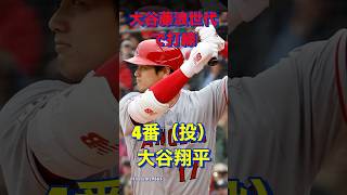 1994年世代で打線（大谷藤浪世代）