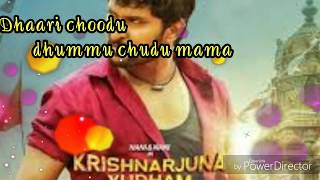 Dhaari choodu full video song with lyrics/krishna arjuna yuddhamNani - Hiphop tamil mv, mass lyri