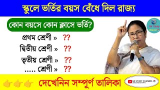 School Admission Age: স্কুলে ভর্তির বয়স সীমা বেঁধে দিল রাজ্য সরকার!কোন বয়সে কোন ক্লাসে ভর্তি!জানুন