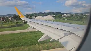 Pegasus Airlines - Pushback Taxi and Take Off #tcrbf #sarajevoairport