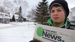 Boy loses newspaper carrier job amid cuts