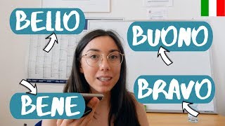 Learn How to Use Italian Words GOOD, BRAVO, BEAUTIFUL, GOOD (ita audio)