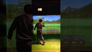 少しフック、8番 #ゴルフ #ゴルフ練習動画 #golf #ゴルフスイング基本 #ゴルフスイング