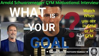 Arnold Interview GYM Bodybuilding Motivation Quotes Inspiring Quotes-Stay Hungry To Get Lean