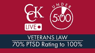How a 70% PTSD Rating Can Get You to 100%