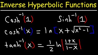 Evaluating Inverse Hyperbolic Functions