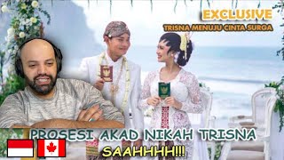 EXCLUSIVE !! PROSESI AKAD NIKAH TRISNA SAH !! | MR Halal Reaction