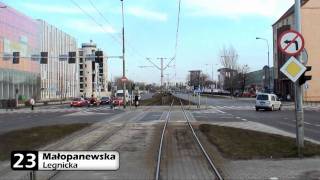 Tramwajem po Wrocławiu HD - Linia 23 cz.I (PILCZYCE - STADION OLIMPIJSKI)