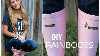 DIY rainboots