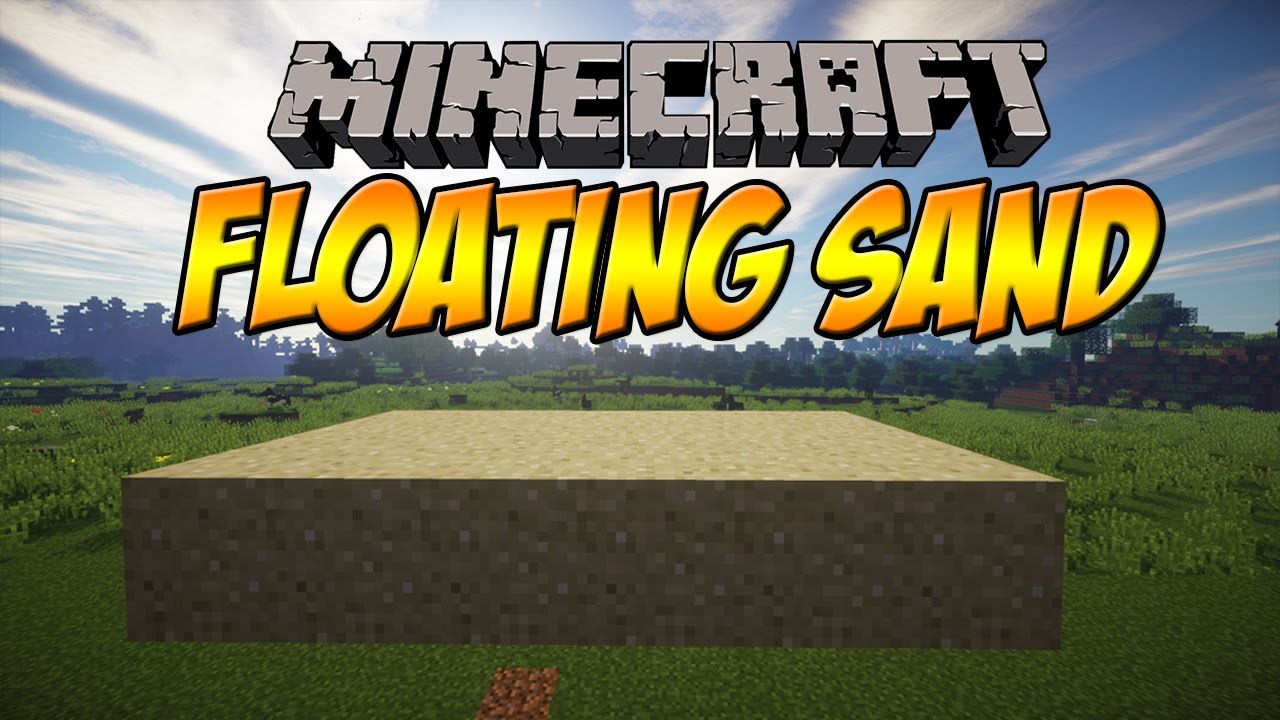 Minecraft Tutorial Floating Sand Youtube
