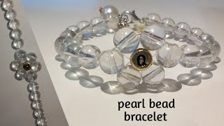 Diy pearl bracelet|simple bracelet| how to make handmade bracelet|bracelet tutorial|pearl bead