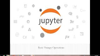 Python Jupyter Notebook Tutorials - Numpy N Dimensional Array