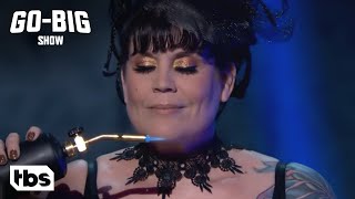 Go Big Show: Anastasia Synn Eats Fire From 13 Blow Torches (Clip) | TBS