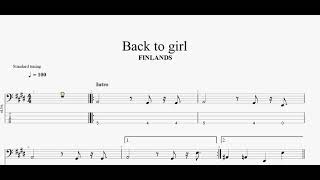 Back to girl　【FINLANDS】　ベースtab譜