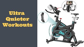 Pooboo Magnetic Exercise Bike Belt Drive Indoor Cycling Bike | Best indoor exercise bike