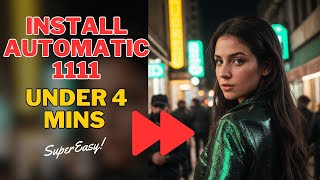 Install Automatic 1111 in under 4 mins super easy tutorial #gitpull #stablediffusion