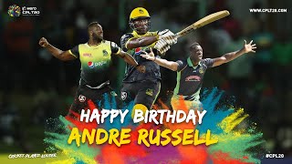 EVERY ANDRE RUSSELL SIX IN CPL EVER | #CPL20 #BiggestPartyInSport #AndreRussell