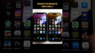 iPhone 11 VS iPhone 15.Speed Test...! #viralshort #shorts