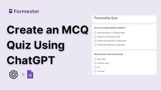 How to Create a Multiple Choice Quiz in Google Forms (w/ChatGPT)