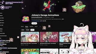 Auntie cweamcat became speechless after checking Johnny Garage's youtube channel history